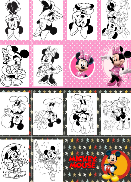 40 mini libros para colorear